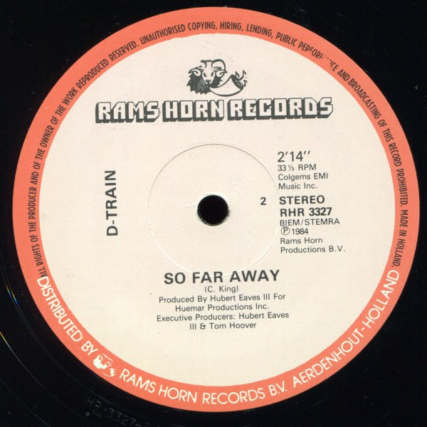 D-Train - Hustle & Bustle Of The City / So Far Away | Rams Horn Records (RHR 3327) - 4