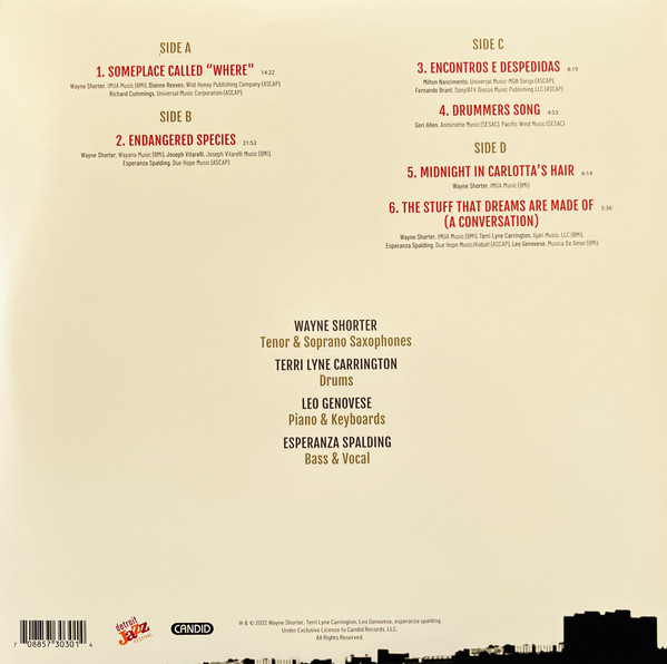 Wayne Shorter , Terri Lyne Carrington , Leo Genovese , Esperanza Spalding - Live At The Detroit Jazz Festival | Candid (CLP30301) - 4 Wayne Shorter , Terri Lyne Carrington , Leo Genovese , Esperanza Spalding - Live At The Detroit Jazz Festival | Candid (CLP30301) - 4