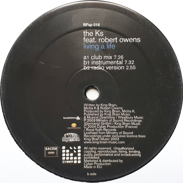 The Ks Feat. Robert Owens - Living A Life | Royal Flush Records (RFsp 016) - 4 The Ks Feat. Robert Owens - Living A Life | Royal Flush Records (RFsp 016) - 4