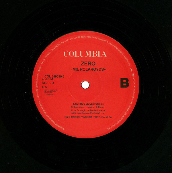 Zero - Mil Polaroyds | Columbia (COL. 659030 6) - 2