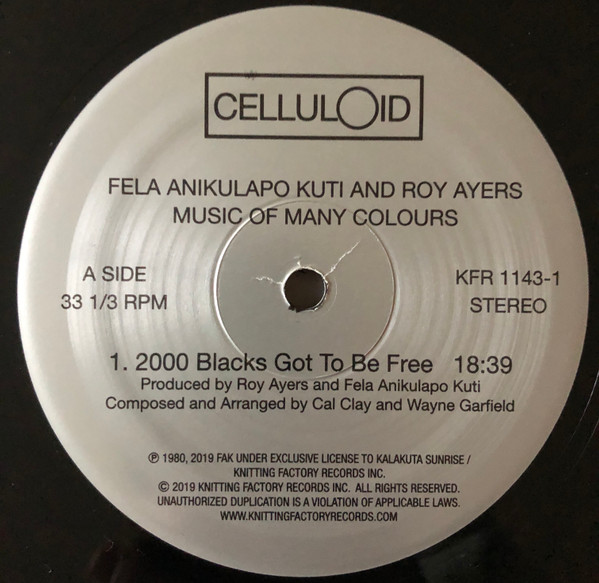 Fela Kuti And Roy Ayers - Music Of Many Colours | Knitting Factory Records (KFR1143-1) - 3