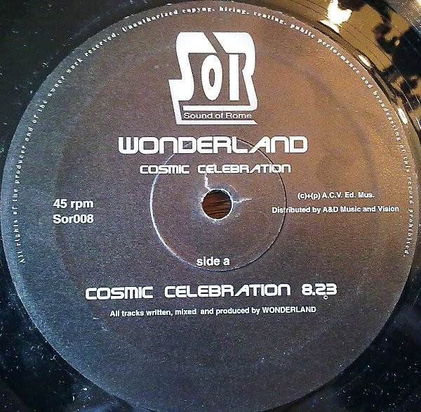 Wonderland - Cosmic Celebration | Sound Of Rome (SOR 008) - main