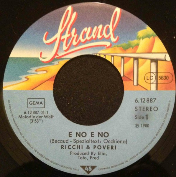 Ricchi E Poveri - E No E No | Strand (6.12 887) - 2