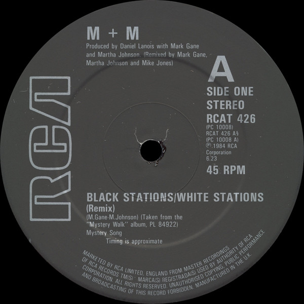 M + M - Black Stations / White Stations | RCA (RCAT 426) - 3