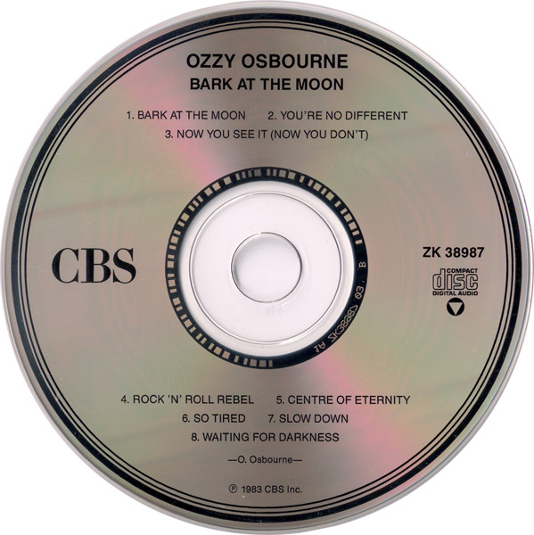 Ozzy Osbourne - Bark At The Moon [CD] | CBS (ZK 38987) - 3