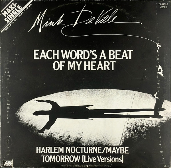 Mink DeVille - Each Word's A Beat Of My Heart | Atlantic (786 961-0) - 2