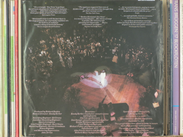 Barbra Streisand - One Voice | Columbia (COC 40788) - 4 Barbra Streisand - One Voice | Columbia (COC 40788) - 4