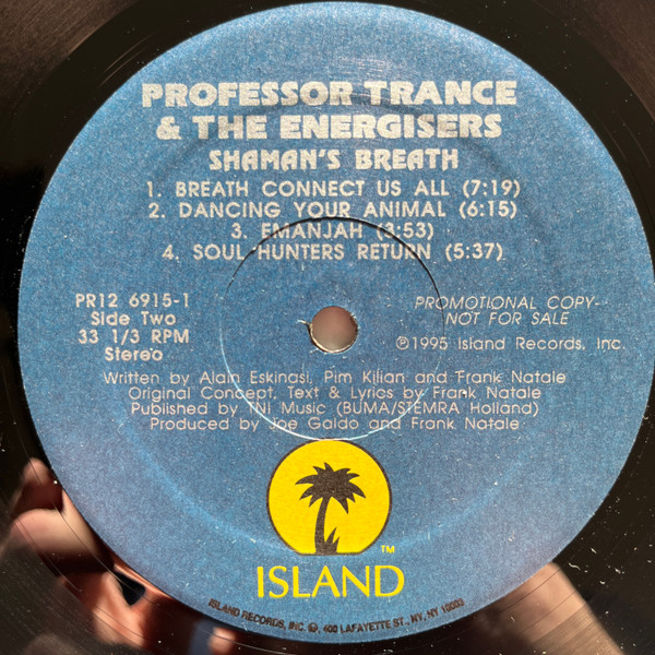 Professor Trance & The Energisers - Shaman's Breath | Island Records (PR12 6915-1) - 3 Professor Trance & The Energisers - Shaman's Breath | Island Records (PR12 6915-1) - 3