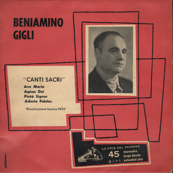 Beniamino Gigli - Canti Sacri | La Voce Del Padrone (7E-RQ 134)