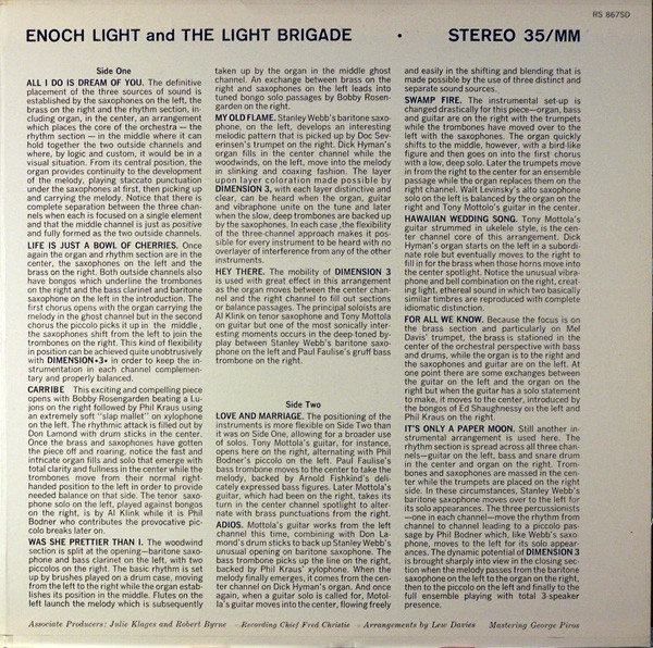 Enoch Light And The Light Brigade - Dimension •3• | Command (RS 867SD) - 3