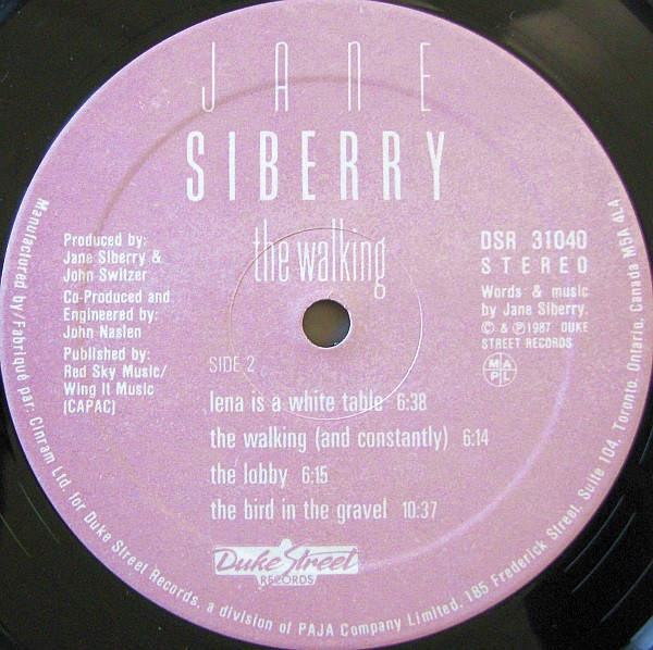 Jane Siberry - The Walking | Duke Street Records (DSR 31040) - 2