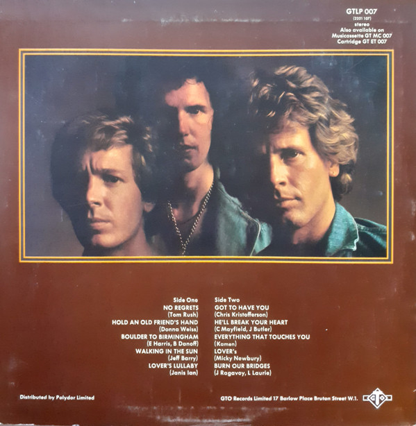 The Walker Brothers - No Regrets | GTO (GTLP 007)