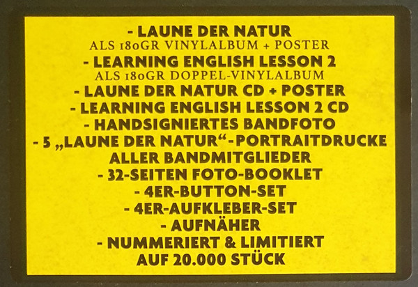 Die Toten Hosen - Laune Der Natur / Learning English Lesson 2 | Jochens Kleine Plattenfirma (JKP) (JKP 134) - 3