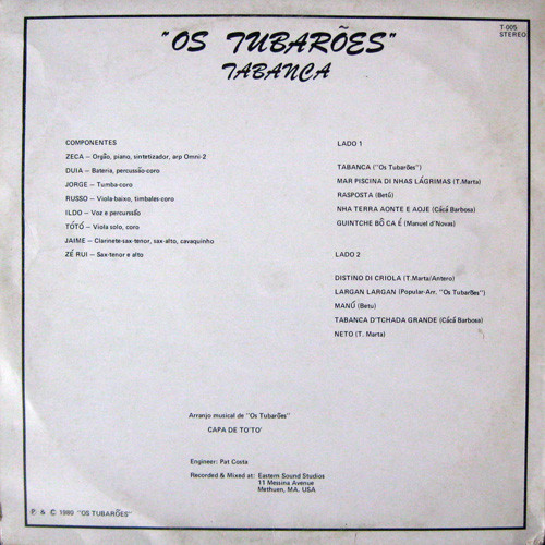 Os Tubarões - Tabanca | Os Tubarões (T-005) - 2