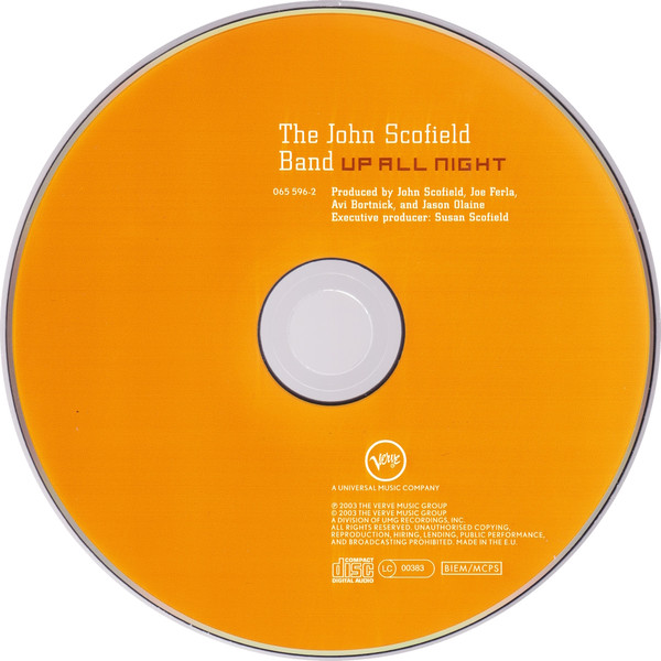 The John Scofield Band - Up All Night | Verve Records (065 596-2) - 3