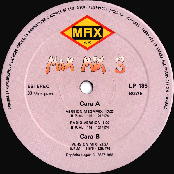 Toni Peret & José Mª Castells - Max Mix 3 | Max Music (LP 185) - 4