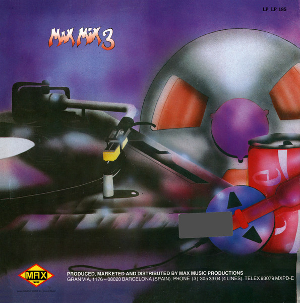 Toni Peret & José Mª Castells - Max Mix 3 | Max Music (LP 185) - 2