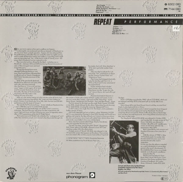 Hawkwind - Repeat Performance | Charisma (6302 080) - 2
