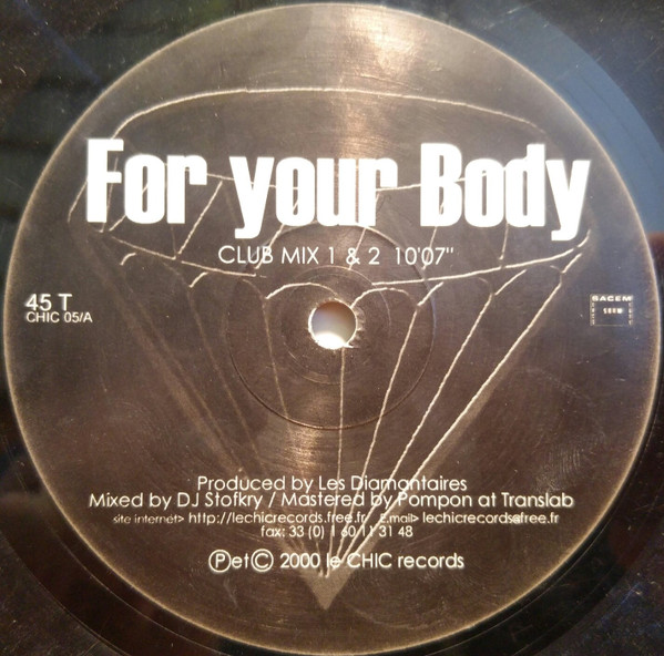 Les Diamantaires - For Your Body / Charlie's Ride | Le Chic Records (CHIC 05) - 3