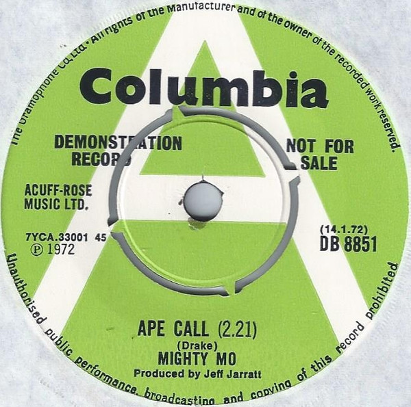Mighty Mo - Ape Call | Columbia (DB 8851) - main