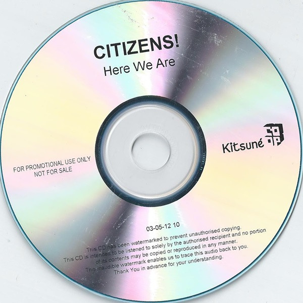 Citizens! - Here We Are | Kitsuné Music (none) - 2