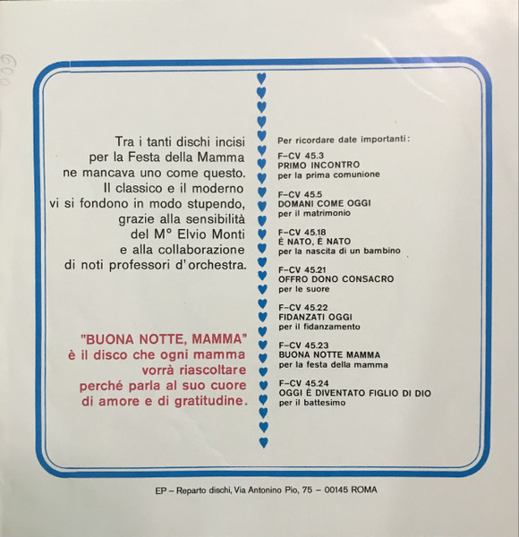 Unknown Artist - Buona Notte Mamma | Edizioni Paoline (F-CV 45.23) - 2