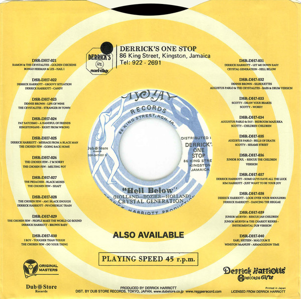 Derrick Harriott / Crystal Generation - Let Me Down Easy / Hell Below | Crystal Records (none) - 4