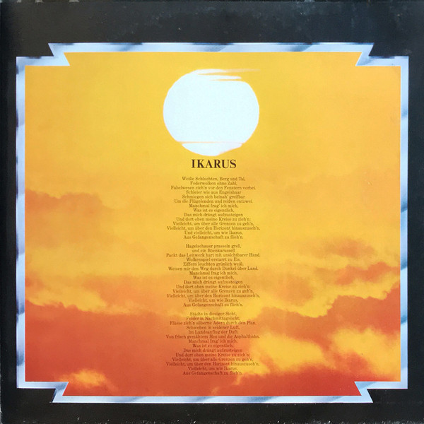 Reinhard Mey - Ikarus | Intercord (INT 160.011) - 3 Reinhard Mey - Ikarus | Intercord (INT 160.011) - 3