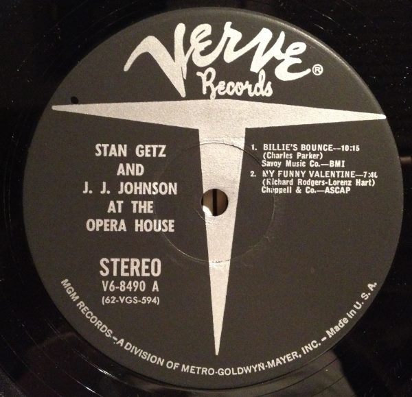 Stan Getz And J.J. Johnson - At The Opera House | Verve Records (V6-8490) - 3 Stan Getz And J.J. Johnson - At The Opera House | Verve Records (V6-8490) - 3
