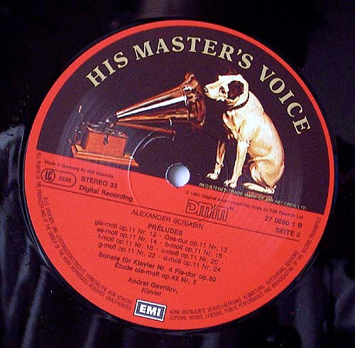Alexander Scriabin - Andrei Gavrilov - 24 Preludes, Sonata No. 4, Etude In C Sharp Minor, Op. 42 No. 5 | His Master's Voice (27 0090 1) - 4