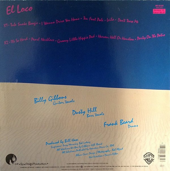 ZZ Top - El Loco | Warner Bros. Records (K 56 929) - 2 ZZ Top - El Loco | Warner Bros. Records (K 56 929) - 2