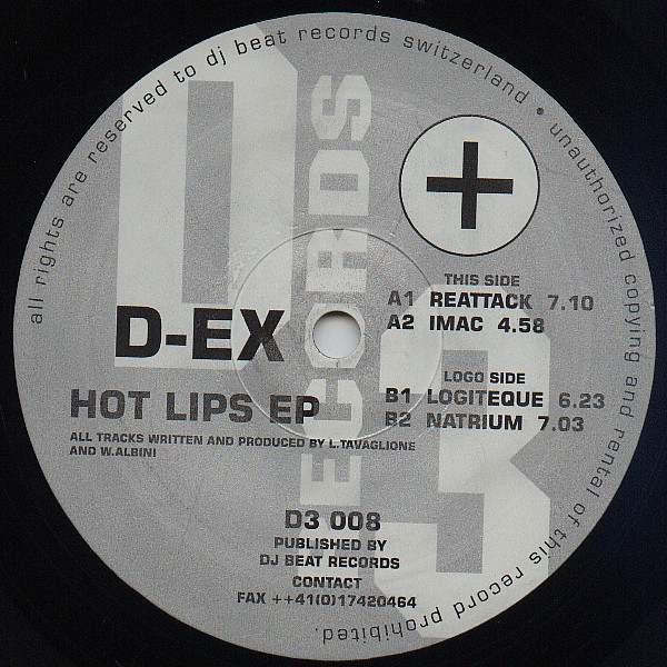 D-Ex - Hot Lips EP | D3 (D3 008) - 2