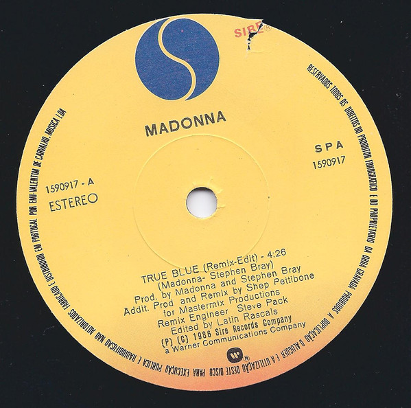 Madonna - True Blue (Remix) | Sire (1590917) - 3