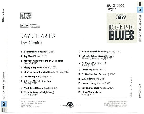Ray Charles - The Genius | Editions Atlas (BLU-CD 3005) - 2