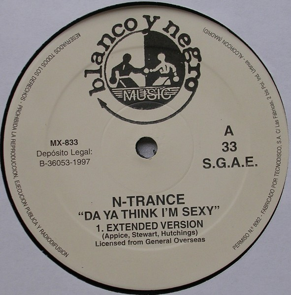 N-Trance Featuring Rod Stewart - Da Ya Think I'm Sexy? | Blanco Y Negro (MX-833) - 3