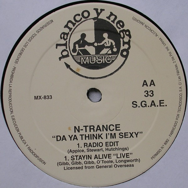 N-Trance Featuring Rod Stewart - Da Ya Think I'm Sexy? | Blanco Y Negro (MX-833) - 4