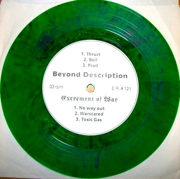 Excrement Of War / Beyond Description - Split E.P. | Ecocentric Records (E.R. #121) - main