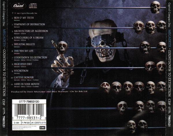 Megadeth - Countdown To Extinction | Capitol Records (CDP 0777- 79853120) - 2