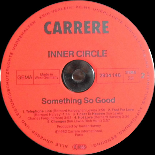 Inner Circle - Something So Good | Carrere (2934 146) - 4