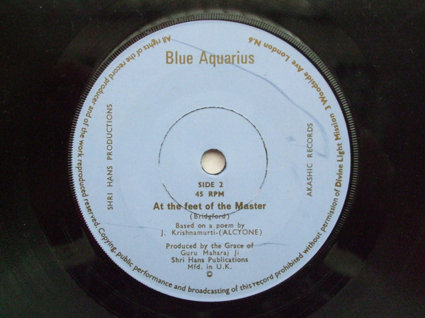 Blue Aquarius - The Ultimate Train / At The Feet Of The Master | Akashik Records (none) - 2 Blue Aquarius - The Ultimate Train / At The Feet Of The Master | Akashik Records (none) - 2