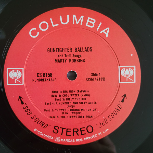 Marty Robbins - Gunfighter Ballads And Trail Songs | Columbia (CS 8158) - 3 Marty Robbins - Gunfighter Ballads And Trail Songs | Columbia (CS 8158) - 3