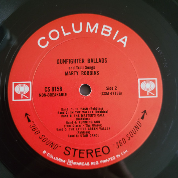 Marty Robbins - Gunfighter Ballads And Trail Songs | Columbia (CS 8158) - 4 Marty Robbins - Gunfighter Ballads And Trail Songs | Columbia (CS 8158) - 4