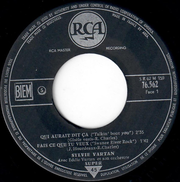 Sylvie Vartan , Frankie Jordan - Qui Aurait Dit Ça | RCA (76.562) - 3