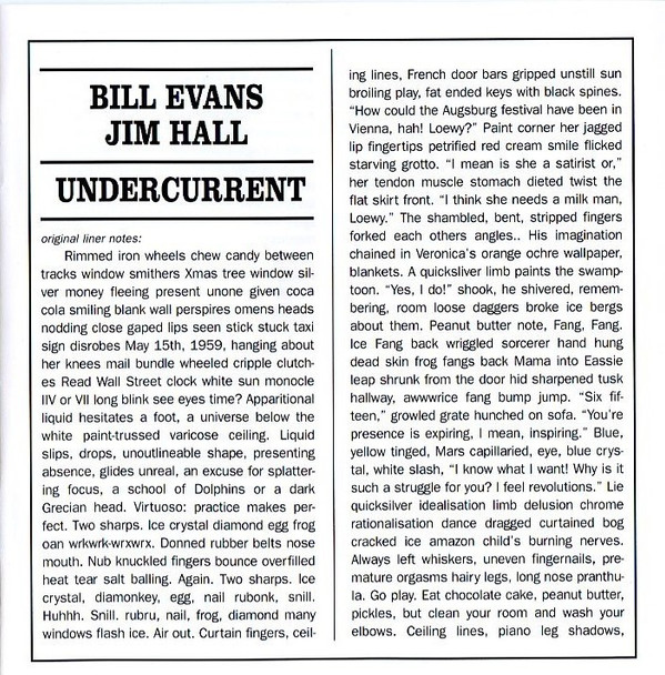 Bill Evans / Jim Hall - Undercurrent | Blue Note (7243 5 38228 2 8) - 2