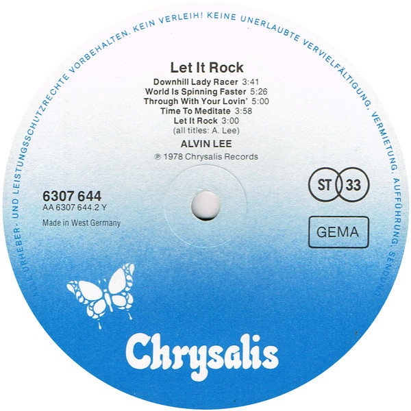 Alvin Lee - Let It Rock | Chrysalis (6307 644) - 4