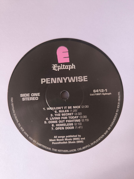 Pennywise - Pennywise | Epitaph (6412-1) - 3 Pennywise - Pennywise | Epitaph (6412-1) - 3