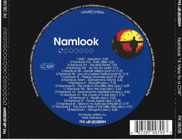 Pete Namlook - A View To A Chill | Fax +49-69/450464 (PK 08/08) - 2