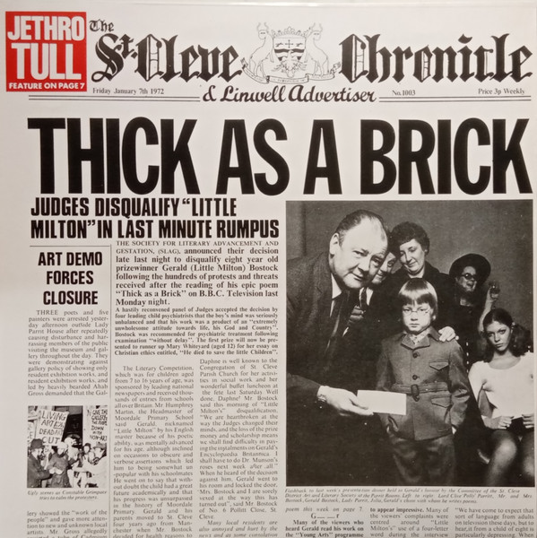 Jethro Tull - Thick As A Brick | Chrysalis (6307 502) - main
