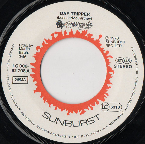 Whitesnake - Day Tripper | Sunburst (1C 006-62 708) - 3