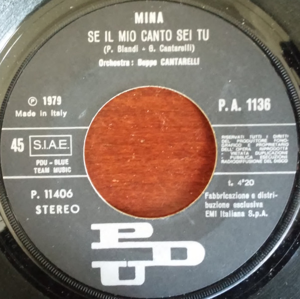 Mina - Anche Un Uomo | PDU (PA 1136) - 2
